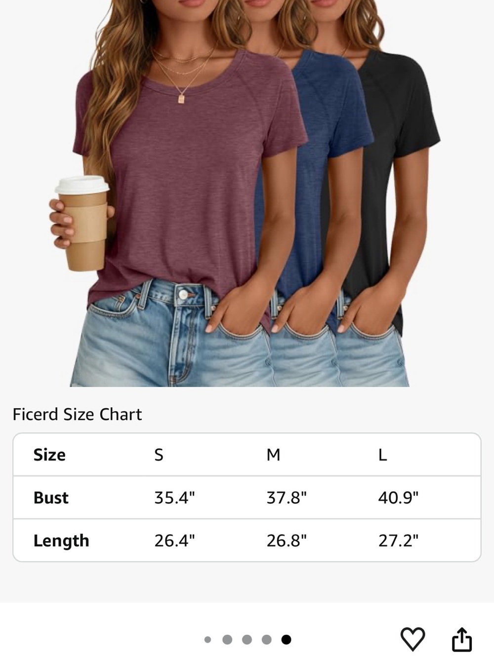 Small T- Shirts—curved front and loose fit